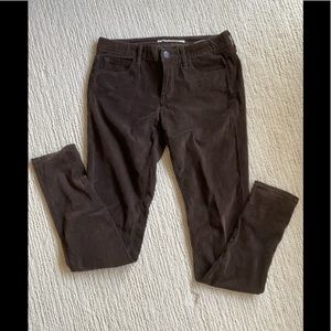 Vince Chocolate Brown Thin wale vale corduroy pants.
